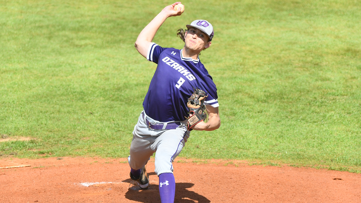 Josh Ropple threw a nine-inning complete game to lead the Eagles past McMurry.