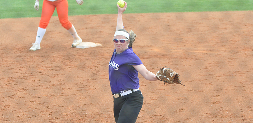Abby Mork pitcher herself to a win against Concordia.