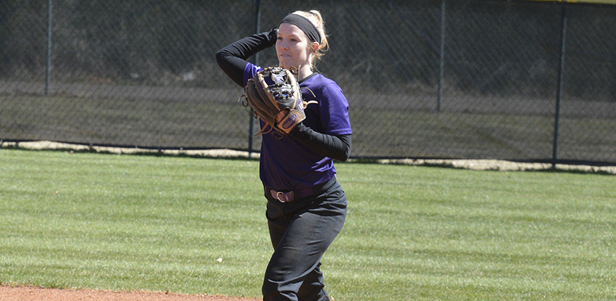 Hailey Ostrander fields and throws in a recent game.