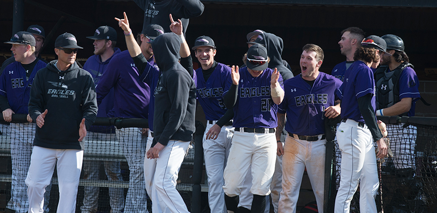 The Eagles completed a sweep against UMHB.