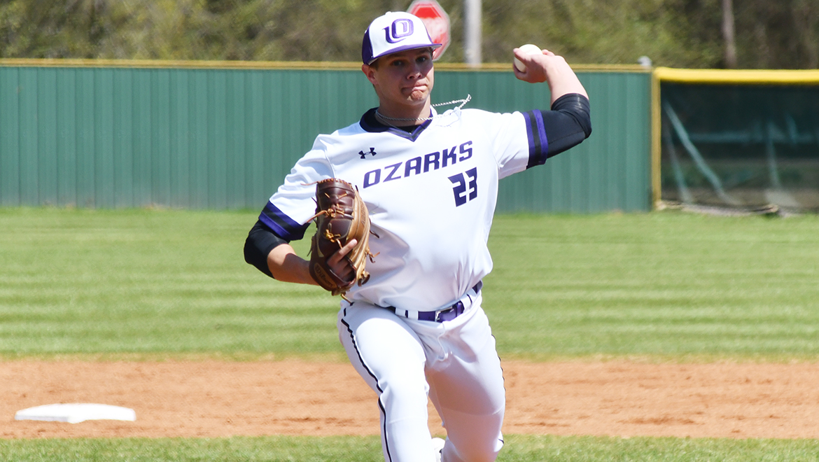 Blake Benson spun a seven-hitter and the Eagles won their fourth game in a row taking a 7-2 victory over Belhaven University Friday in game one.