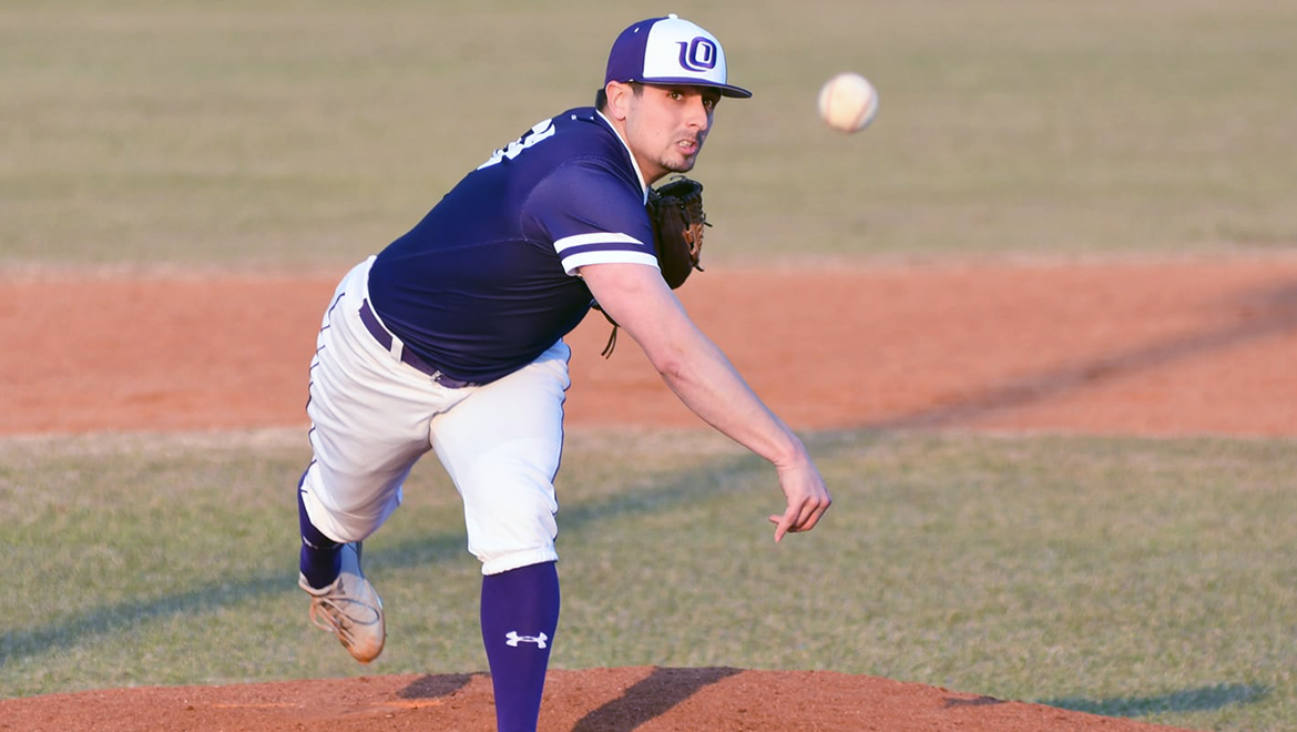 Kris Sloan and the Eagles split a double-header against McMurry.