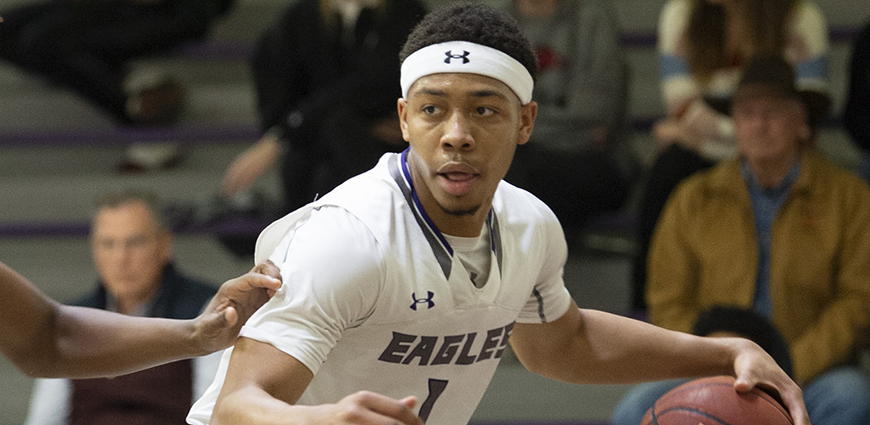 Bryson Johnson hit a pair of clutch shots late in the game to secure a win for the Eagles.
