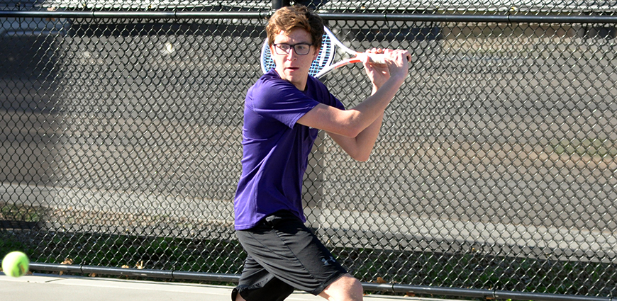 Jonah Martinez won his singles and doubles match.