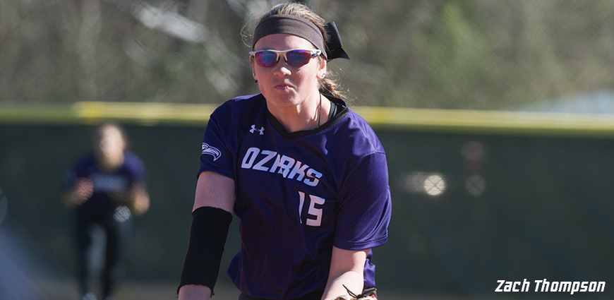 Abby Mork tossed a one-hitter against Sul Ross State.