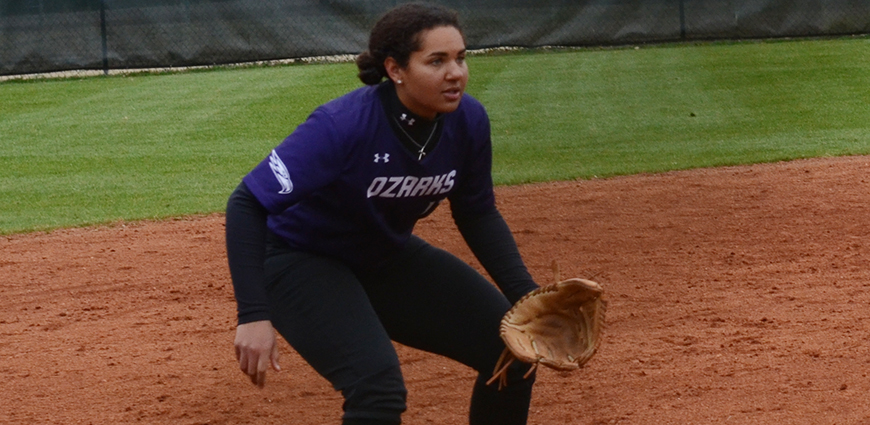 Sydney Key homered twice in a double-header against Central Baptist College.