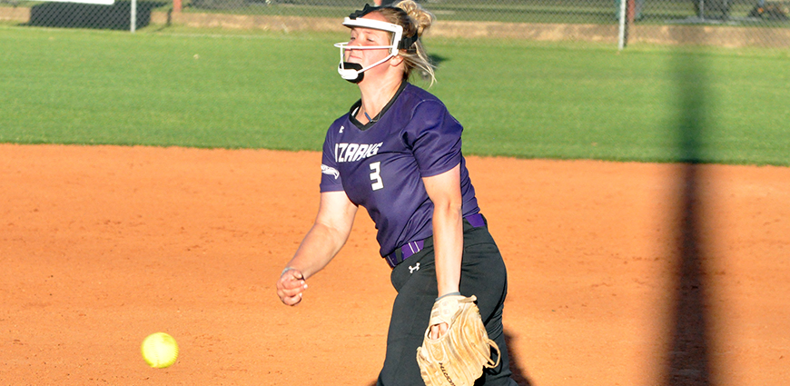 Candace Rogers threw a complete game against LeTourneau.