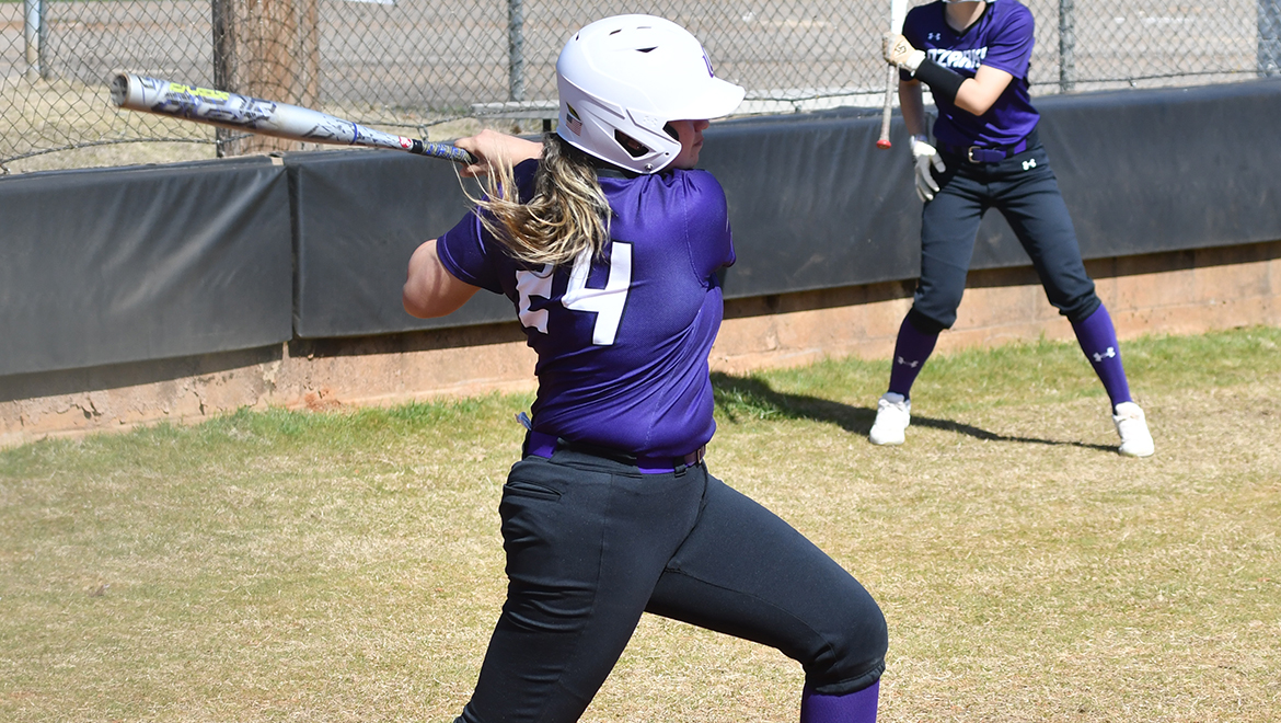 Kaylyn Soria and the Eagles dropped a double-header against Central Baptist College.