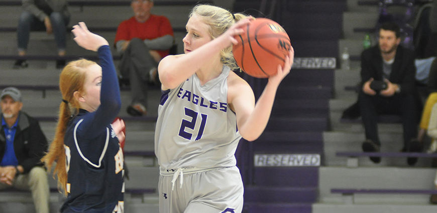 Hannah Weatherford and the Eagles lost a heart-breaker to Belhaven Thursday night.