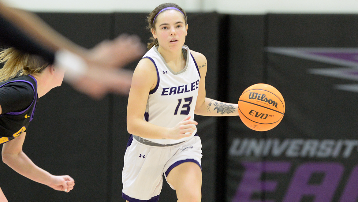 Brittany Temple led the Eagles with 13 points against Hendrix.