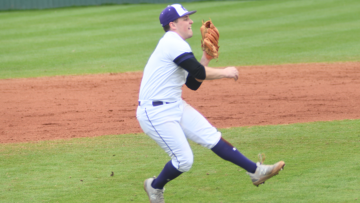 Isaac Price throws across the infield in a recent game.