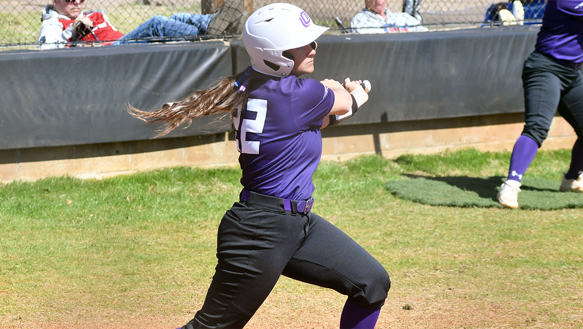 Gracie Jones hits a ball in a recent game at Hurie Field. 