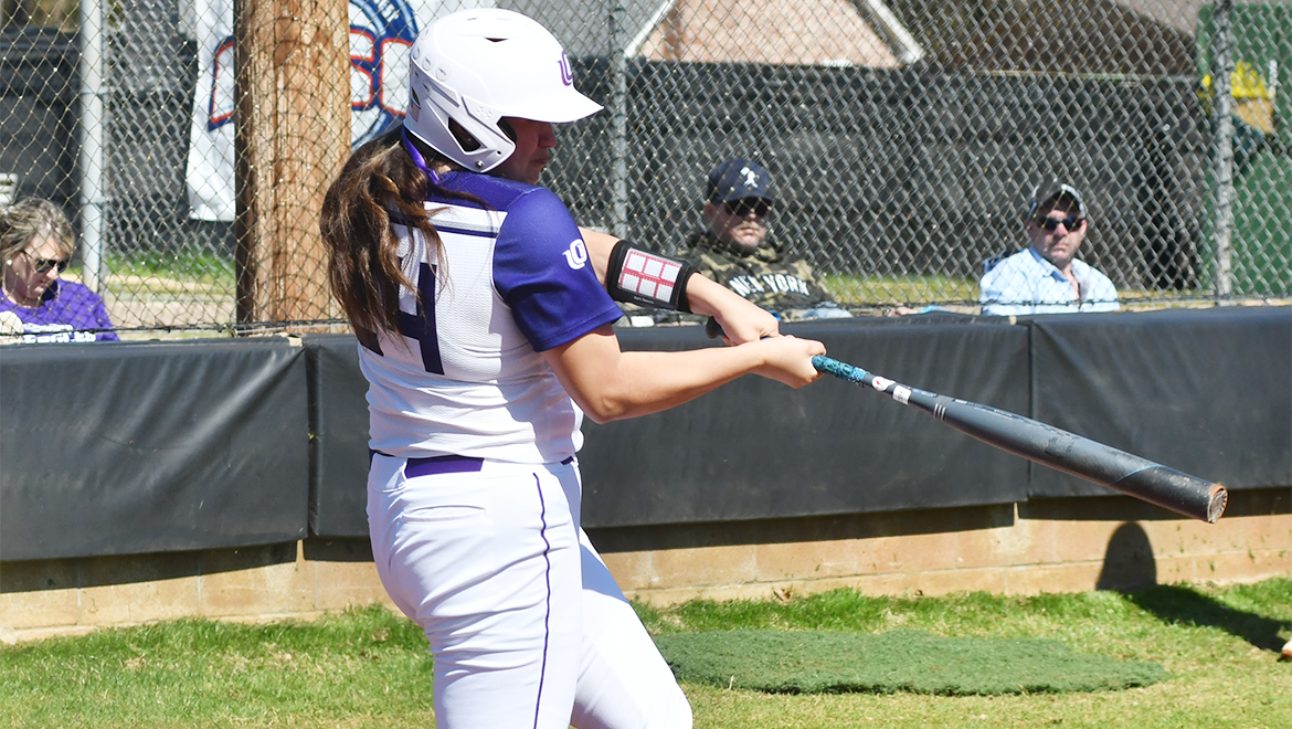 Kaylyn Soria bats at a recent game at Hurie Field.