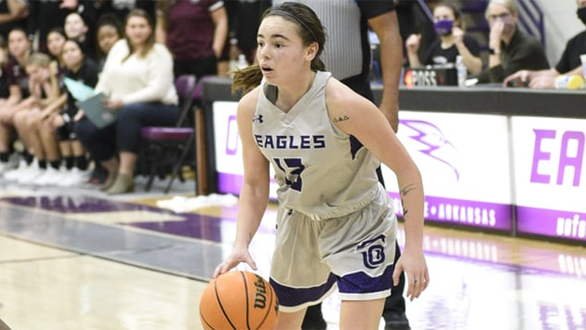 Brittany Temple and the Eagles opened the season with a win over Hendrix College.